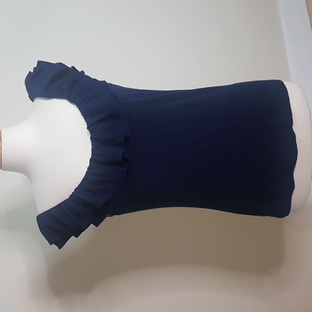 Lauren Ralph Lauren double ruffled sleeveless tank top